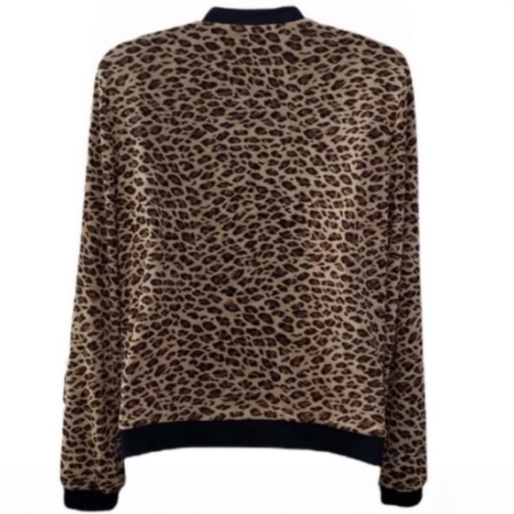 Cable & Gauge Size Medium Leopard Print Career Dress Jacket - Picture 2 of 13